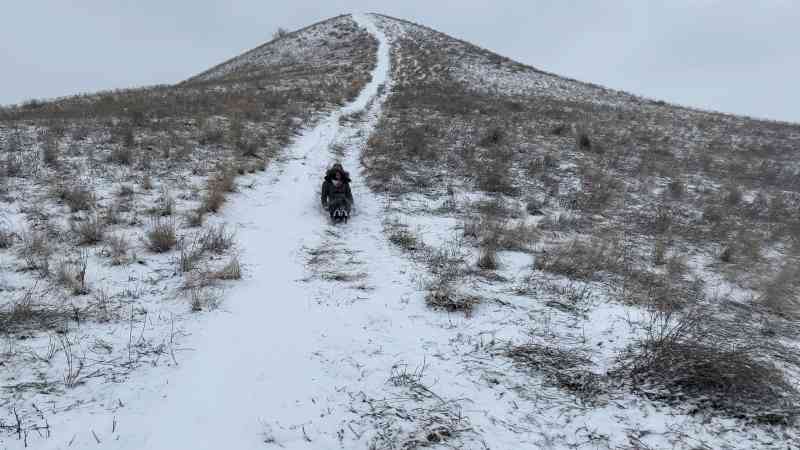Sledding Mt. Baldy
